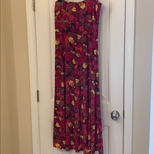 LuLaRoe Floral maxi skirt - L
